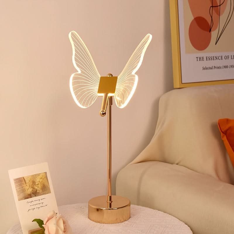 USB-Powered Butterfly LED Table Lamp for Decor