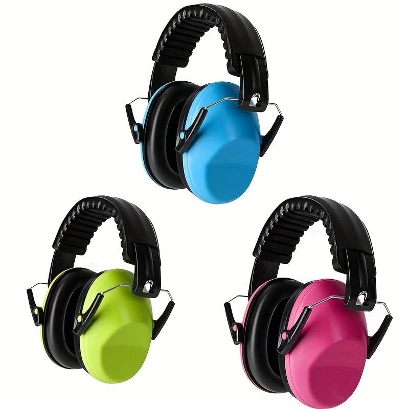 Noise Cancelling Ear Muffs for Kids – 3 Pack Adjustable Hearing Protection for 3+ Years