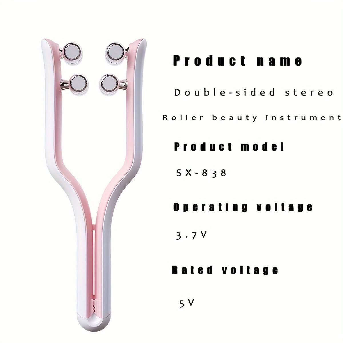 V-Face Slimming Roller Massage Device - EMS Face Massager for Women