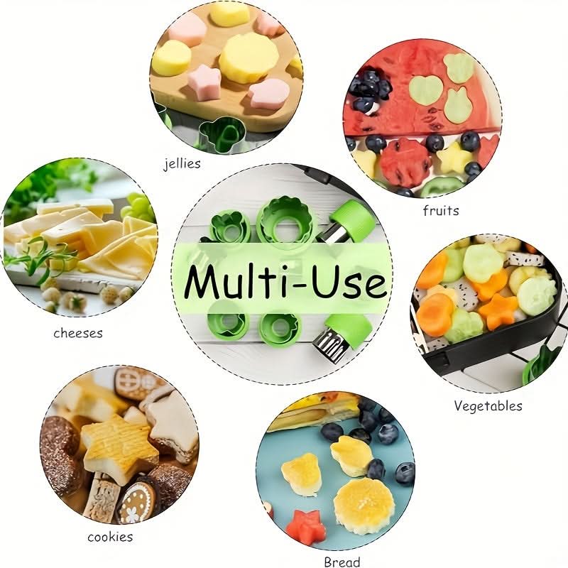 Mini Vegetable & Pastry Cutter Set - 9pcs