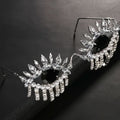 Chic Rhinestone Tassel Devil's Eye Glasses Frame