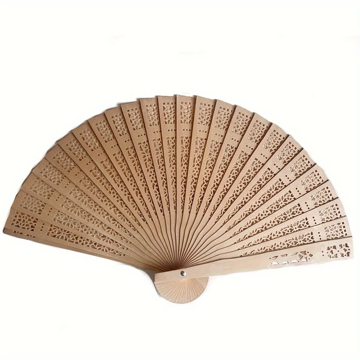 Elegant Wooden Hand Fans – Wedding Favors