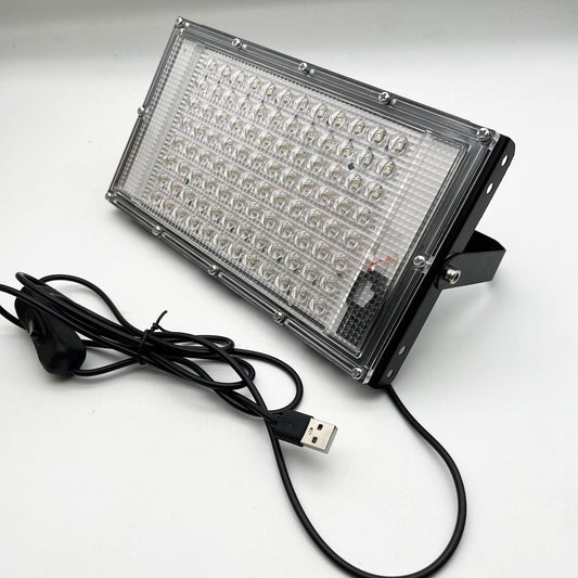 USB-Powered Warm LED Light – 96 LED Beads, On/Off Switch