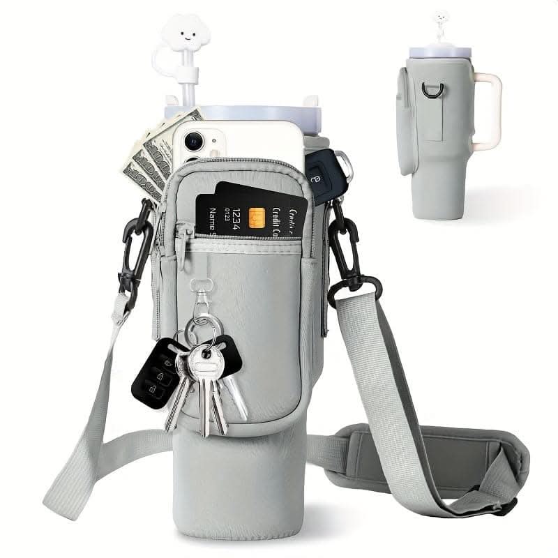 40oz Insulated Tumbler Sleeve with Adjustable Strap