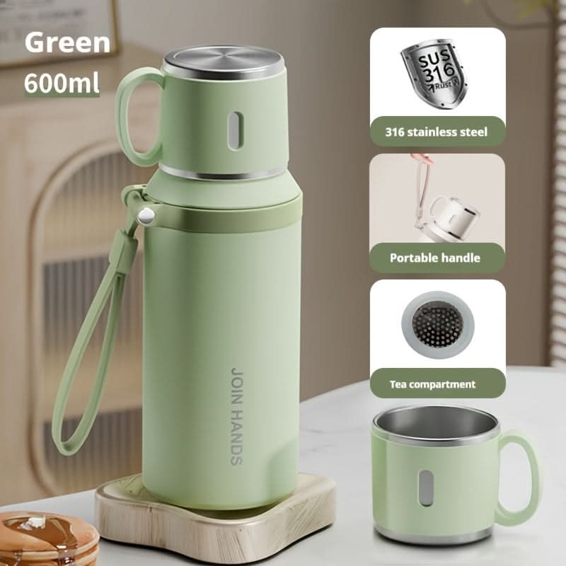 Stainless Steel Vacuum Flask – Double-Walled Insulated Bottle