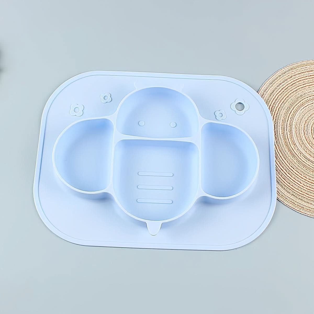Food-Grade Bee Silicone Kids Dinner Plate