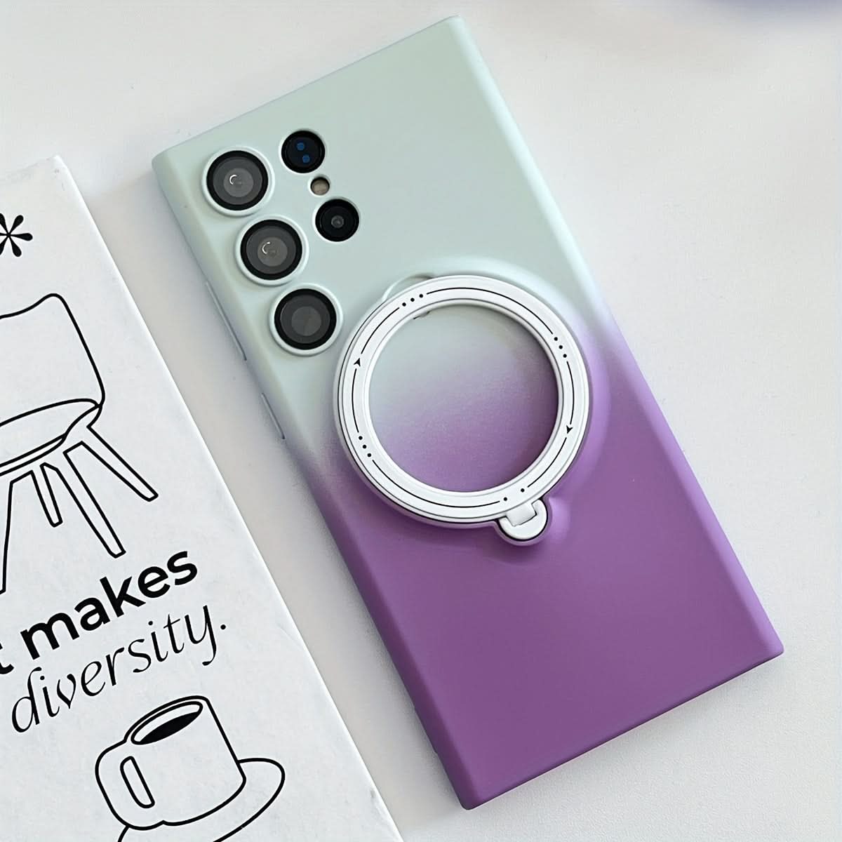 Retro Magnetic Case with Lens Protector for Samsung Galaxy S23 Series