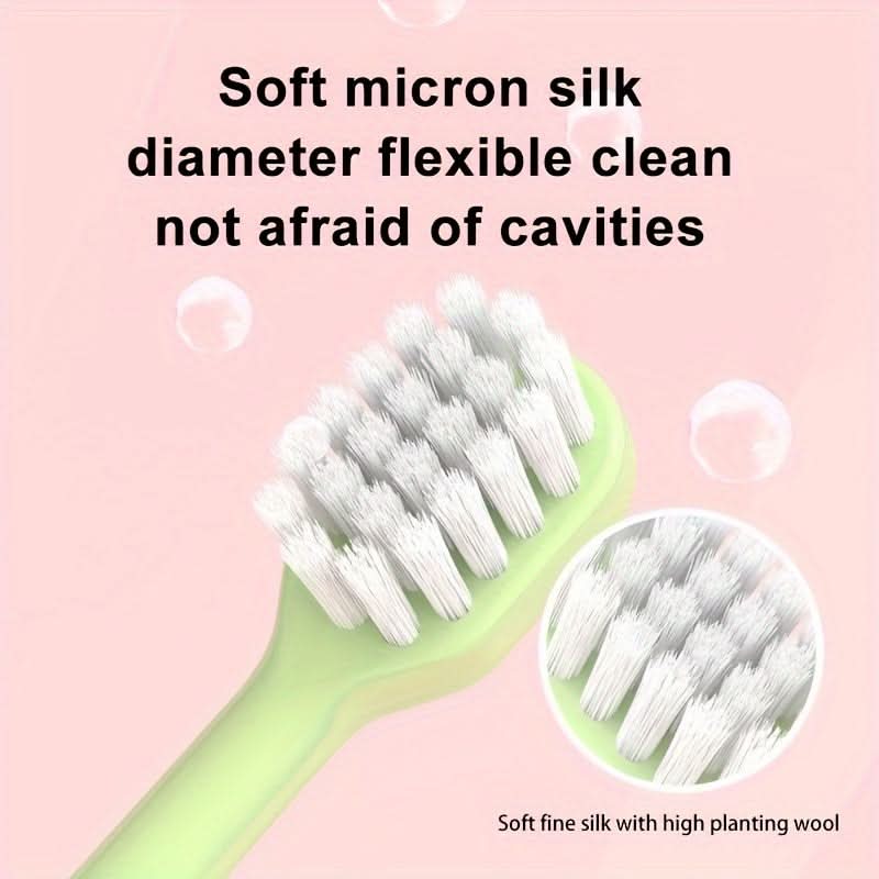 10-Pack Cartoon Kids' Soft Bristle Toothbrushes – Gentle Gum Care
