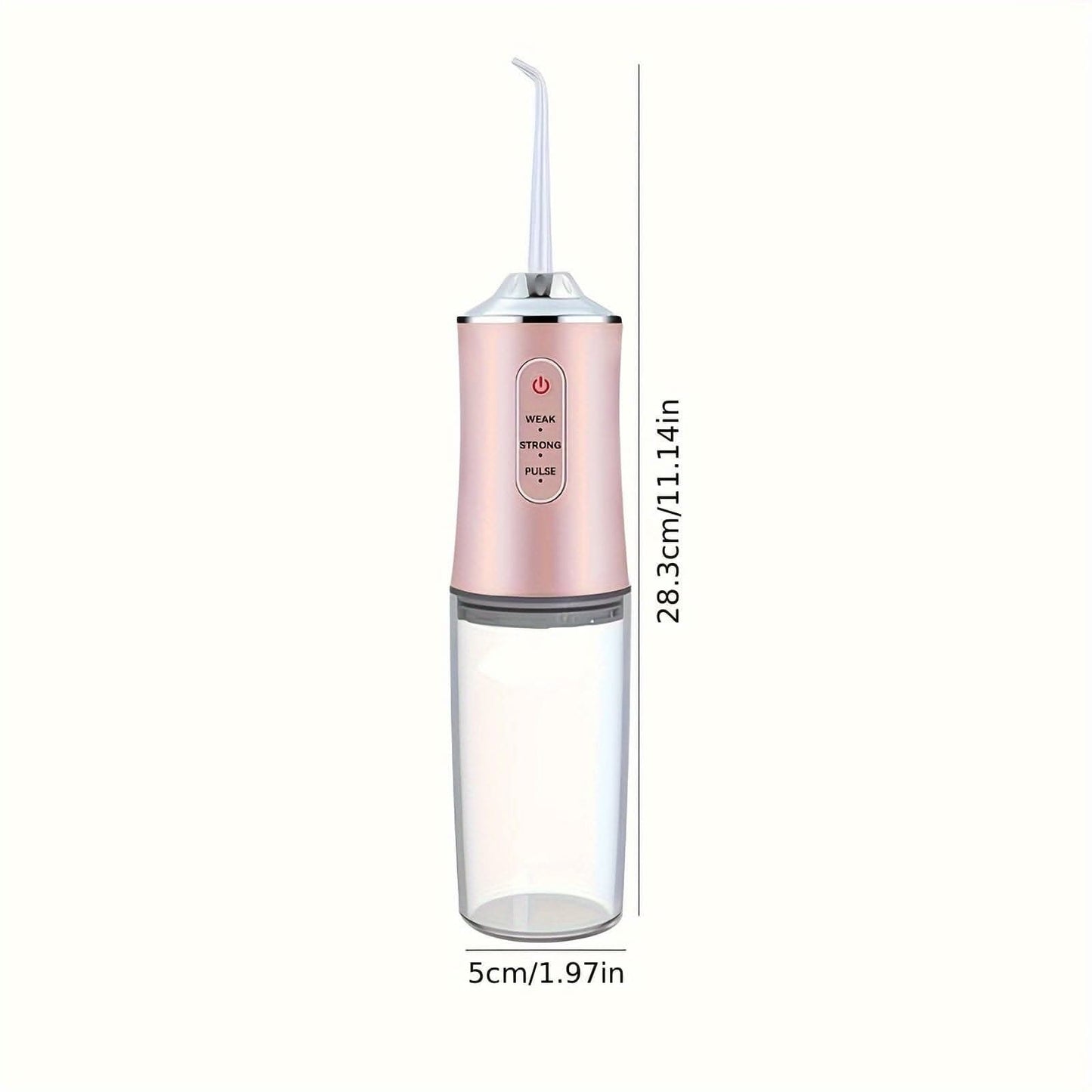 Portable Dental Water Flosser – USB Rechargeable, 4 Jet Tips, 3 Modes, Waterproof
