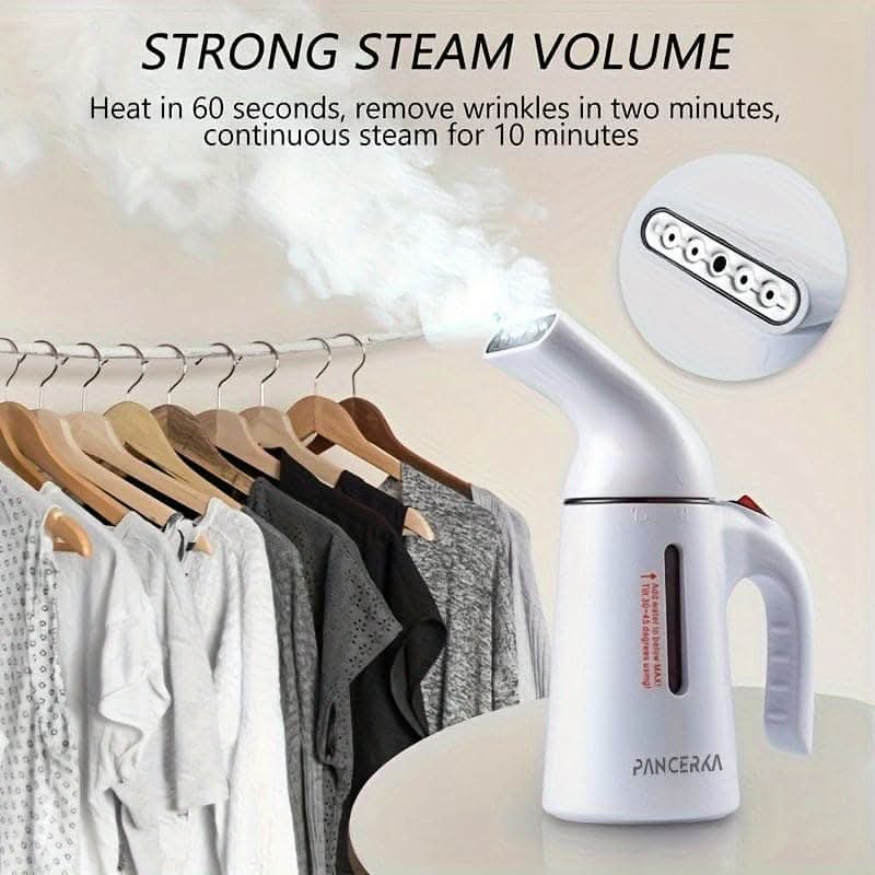 Rapid Heat-Up Handheld Garment Steamer - Ultra-Powerful & Portable