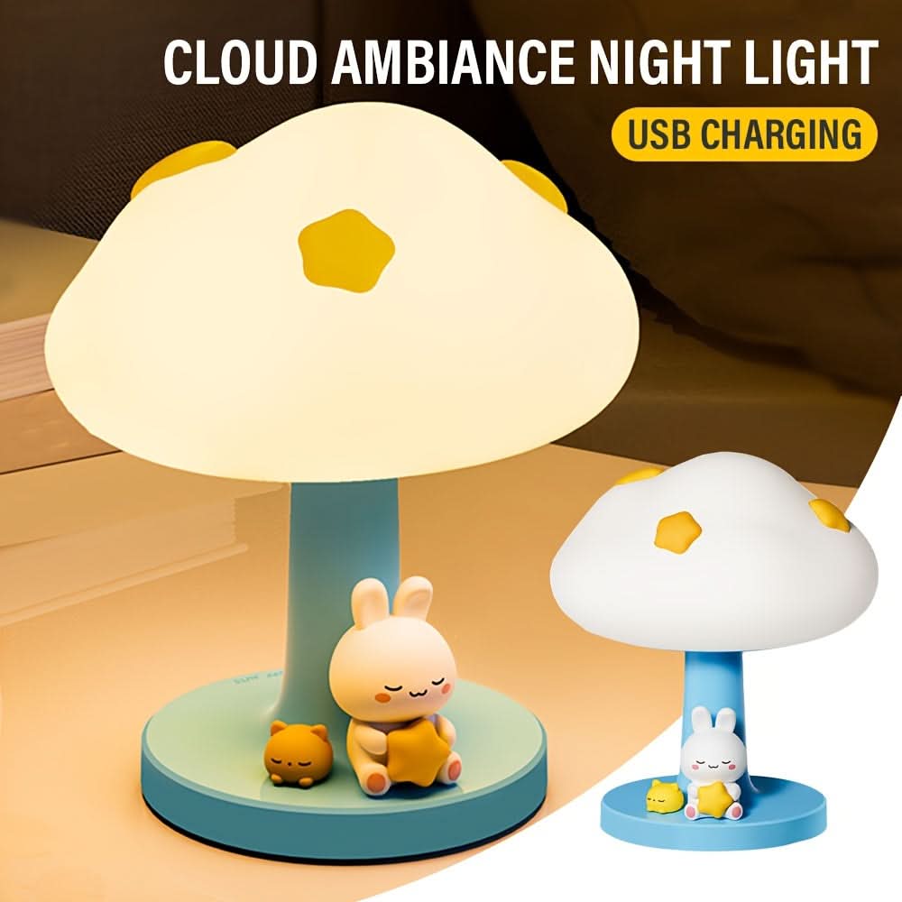 Dimmable LED Cloud Night Light with USB Charging