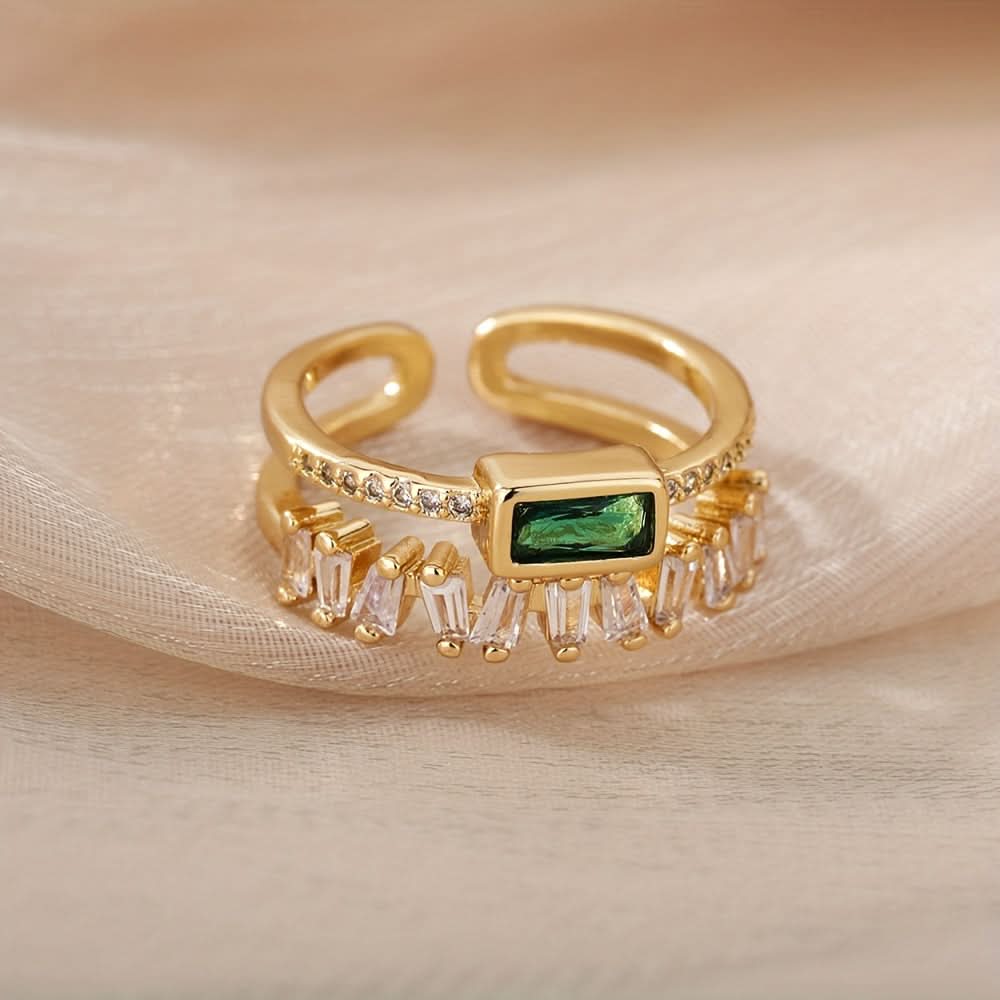 Boho Style Double Layer Copper Ring