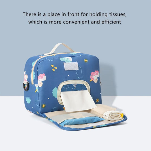 High-Capacity Diaper Storage Bag – Portable Mommy Shoulder Bag