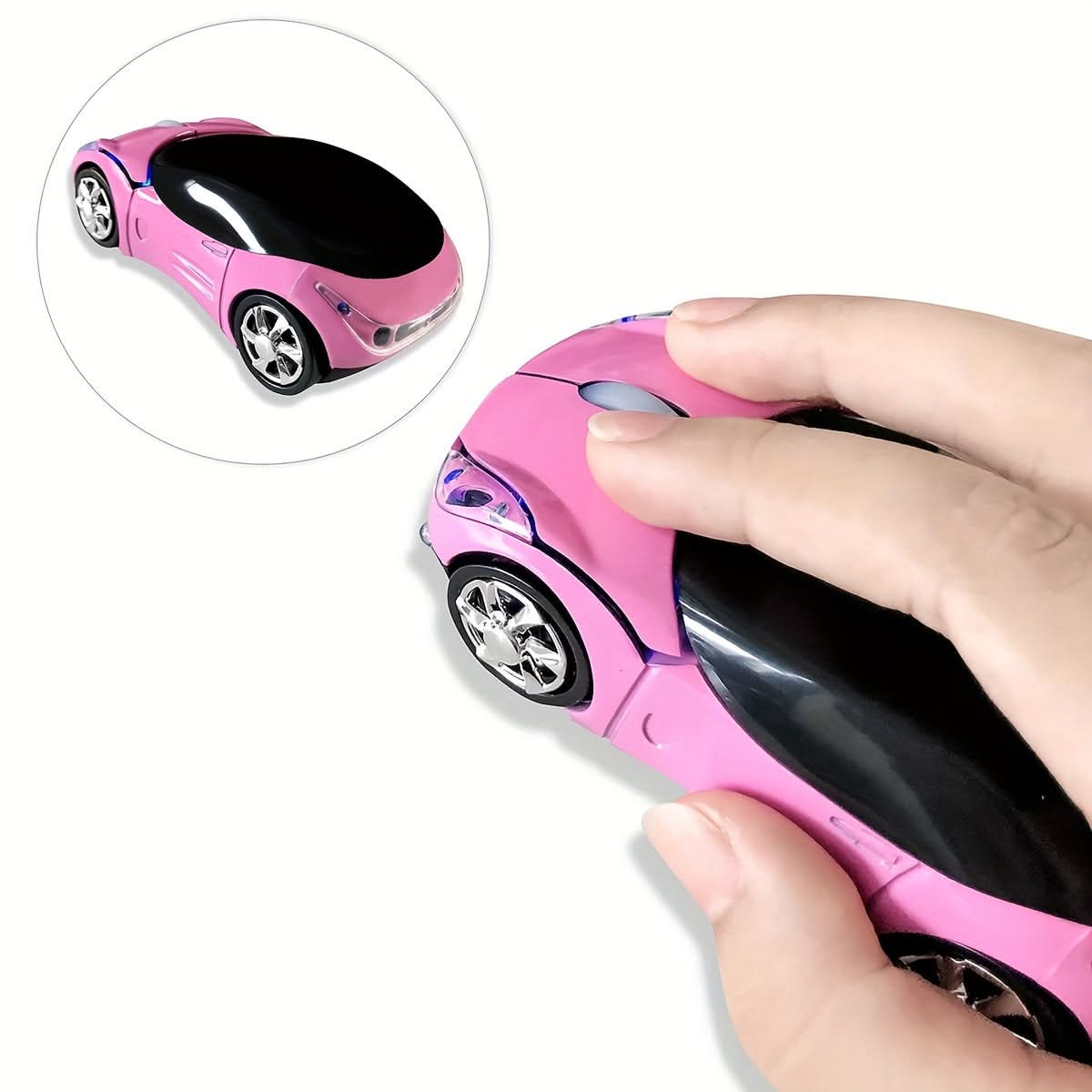 Mini Portable Wireless Ferrari Mouse for Laptop and Desktop – 2.4G USB