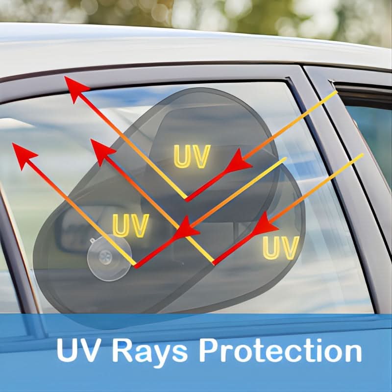 Rotatable Car Side Window Sunshade – 180° Adjustable UV & Heat Protection