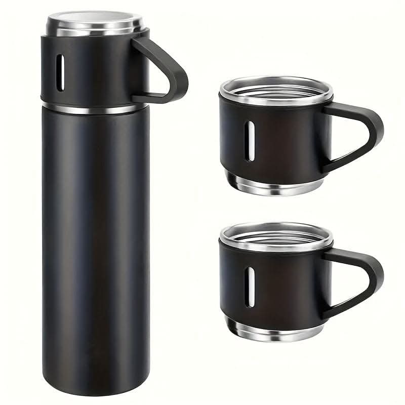 500ml Stainless Steel Vacuum Flask Set - With Cup