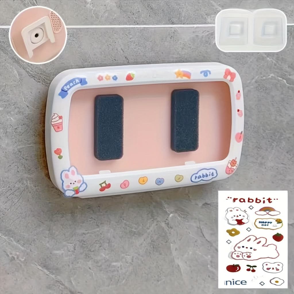 Cite Pink Waterproof Wall-Mounted Phone Holder for Bathroom