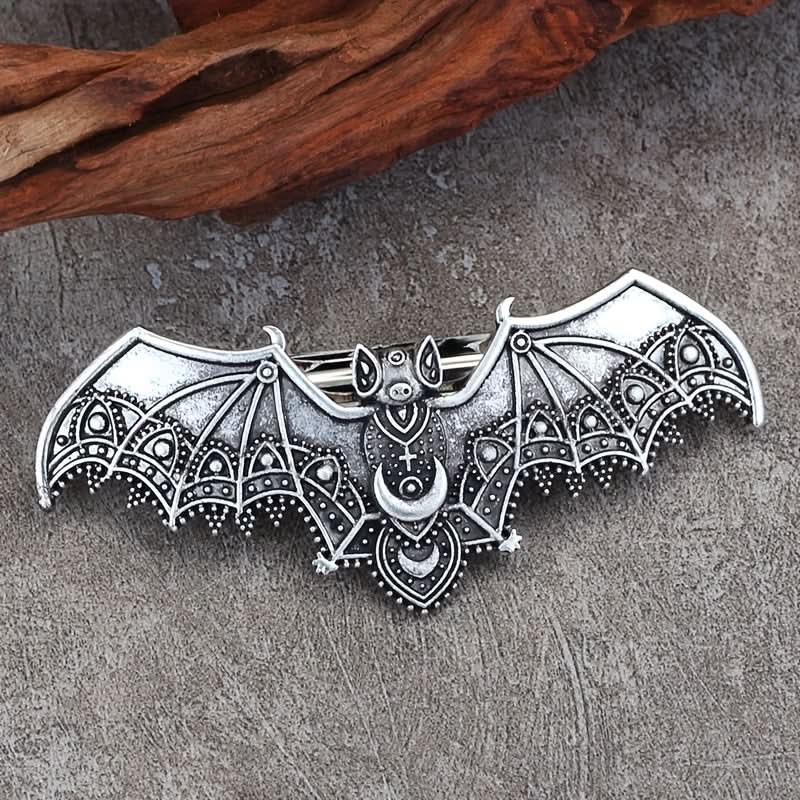 Vintage Floral Metal Hair Barrette for Women