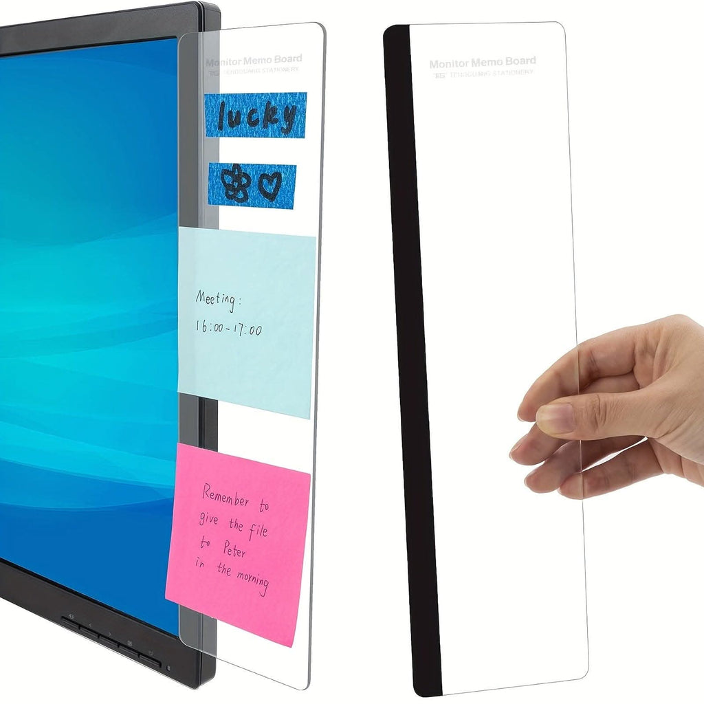 Sleek Monitor Memo Board Clip – Stylish Note Holder