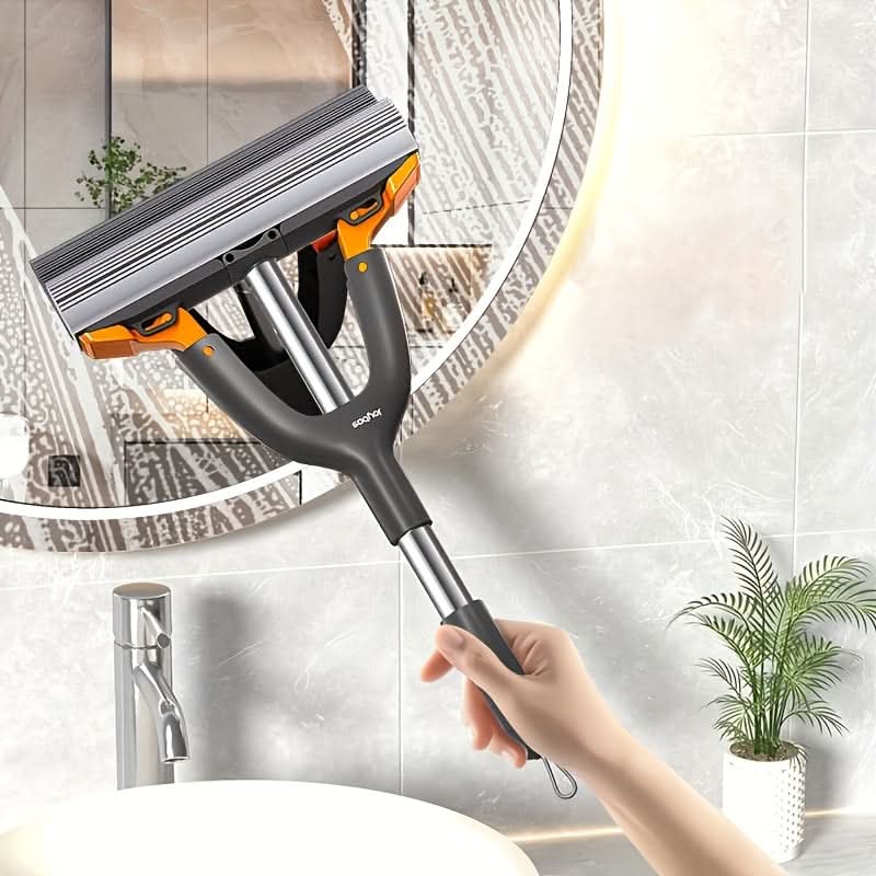 Compact Hands-Free Mini Sponge Mop – Portable, Super Absorbent Cleaning Tool