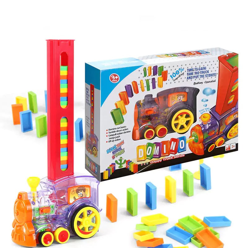 Domino Electric Train with 80 Pcs Domino