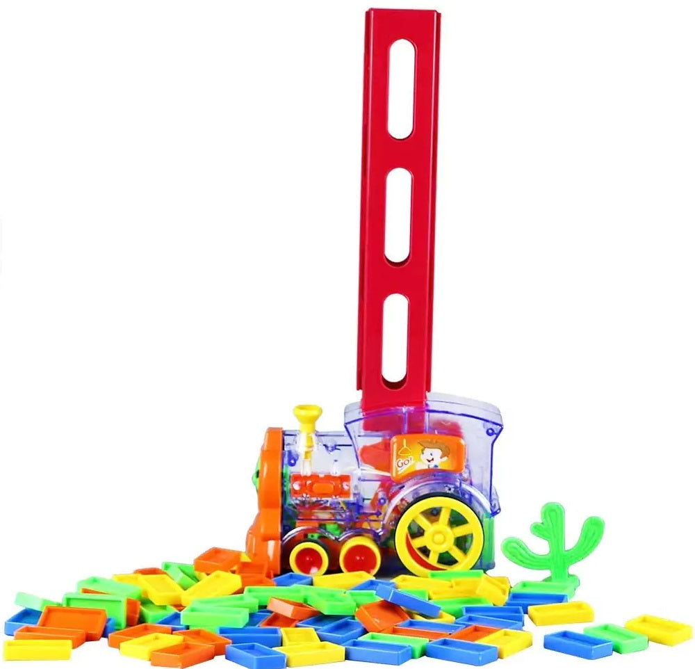 Domino Electric Train with 80 Pcs Domino