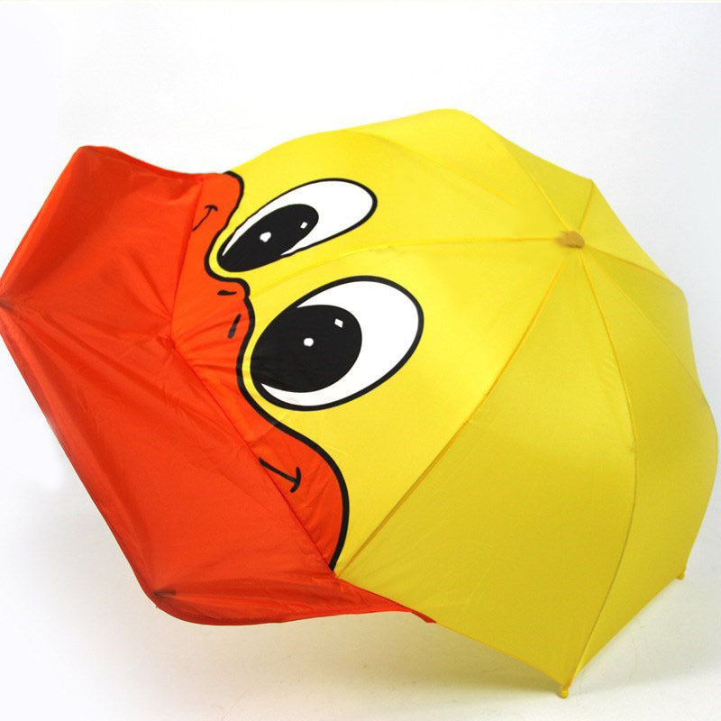 Kids Cartoon Umbrella with 3D Ears – Ultra-Light Fiberglass, Ages 2–7