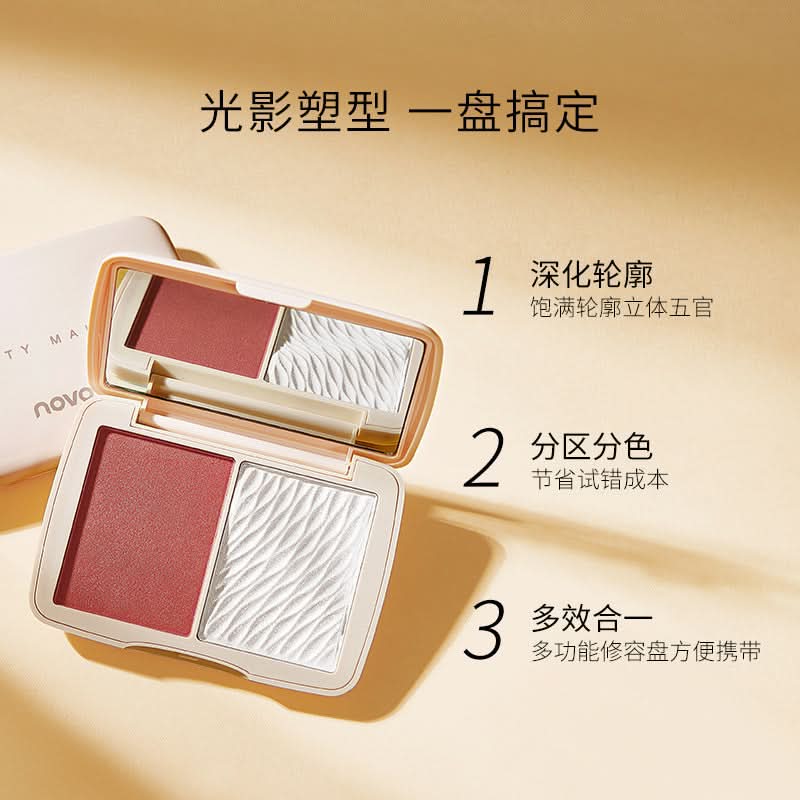 3-in-1 Contour, Blush & Highlighter Palette