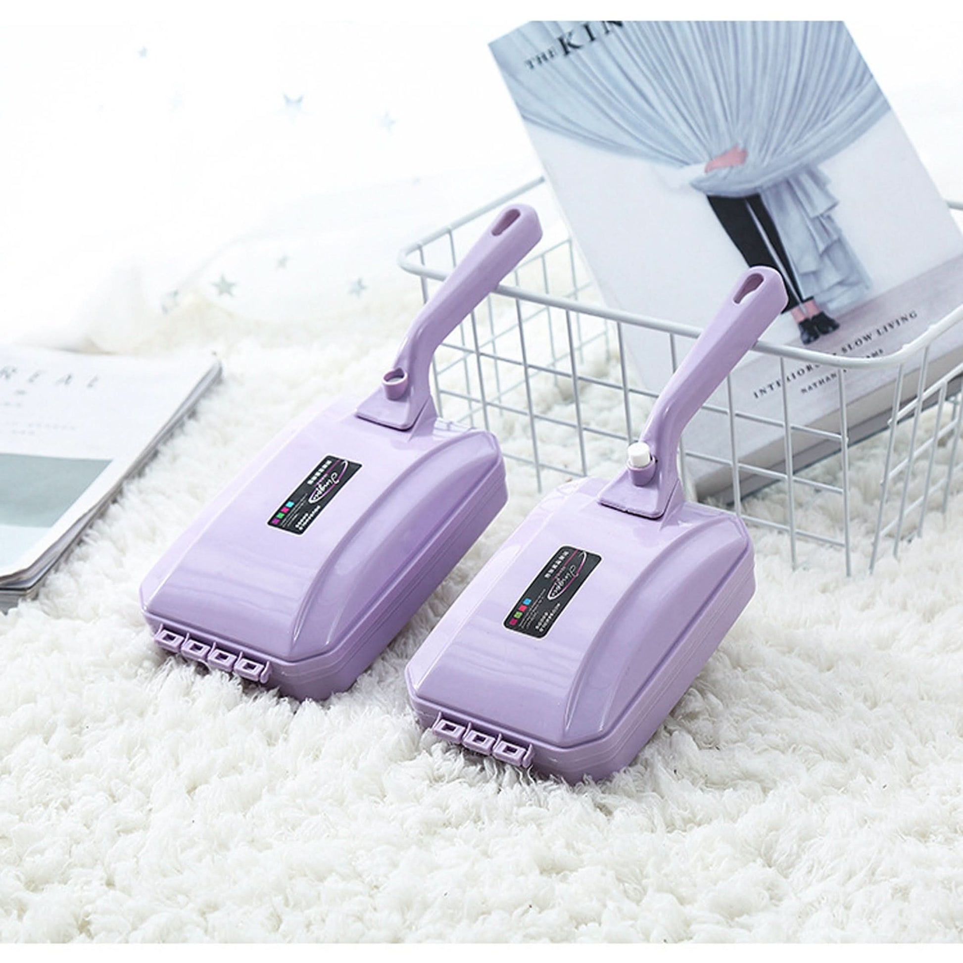 Handheld Roller Dust Remover Brush - Manual Lint & Pet Hair Cleaning Tool
