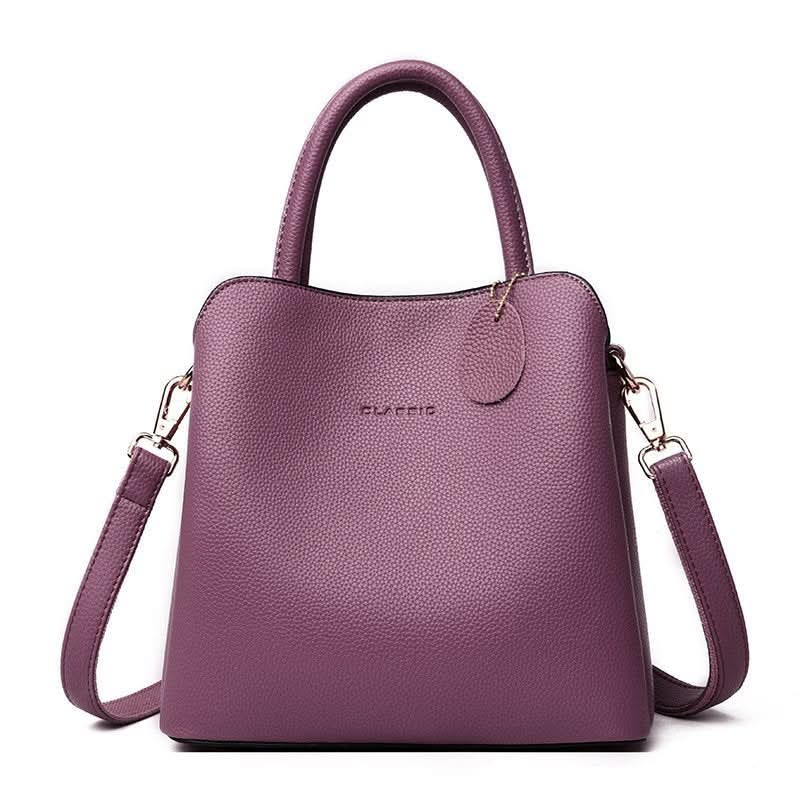 Trendy PU Leather Bucket Bag – Versatile Handbag for Women
