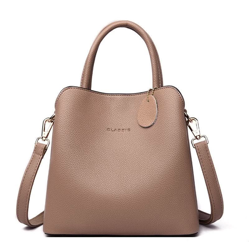 Trendy PU Leather Bucket Bag – Versatile Handbag for Women