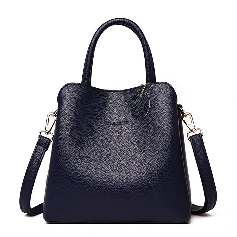 Trendy PU Leather Bucket Bag – Versatile Handbag for Women