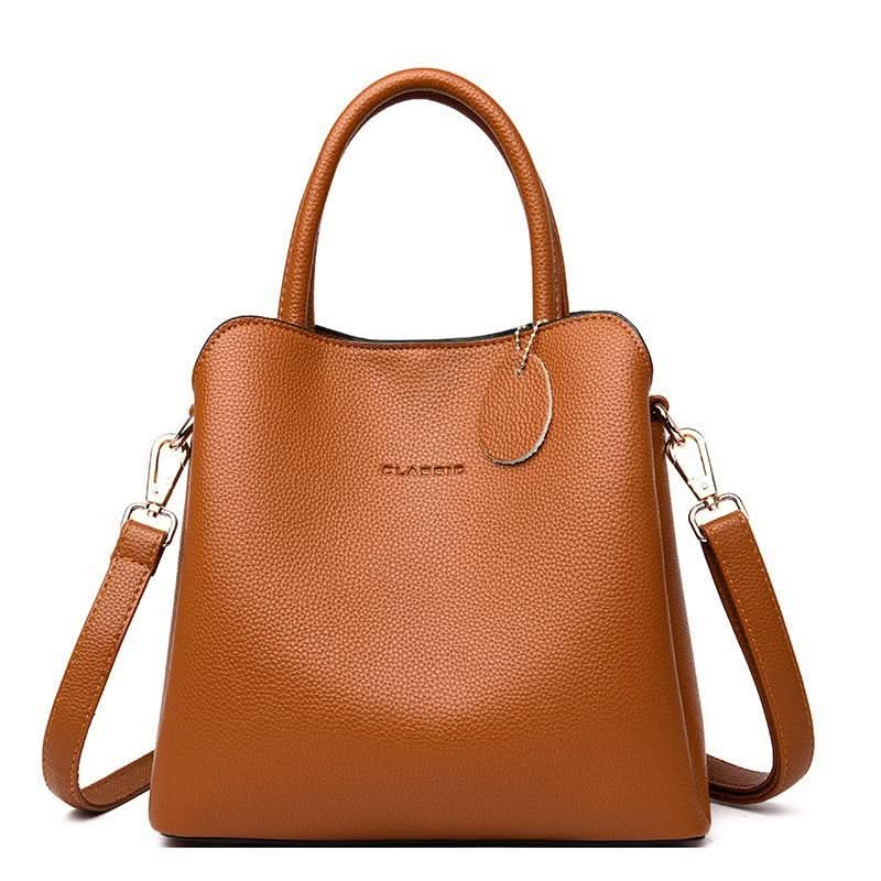 Trendy PU Leather Bucket Bag – Versatile Handbag for Women