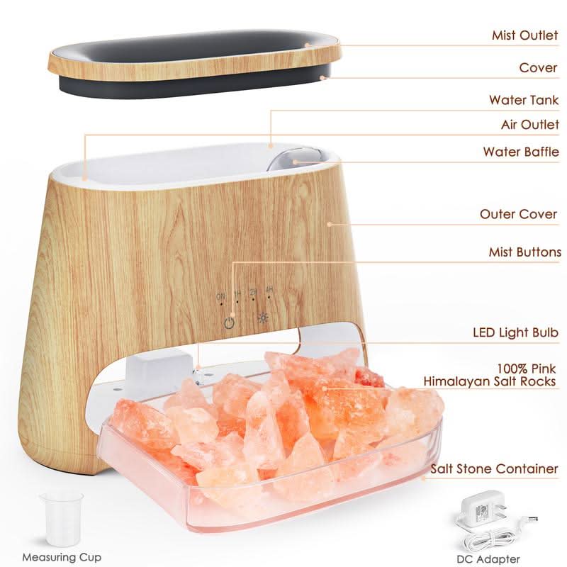 2-in-1 Air Purifier & Humidifier with Essential Oil Diffuser