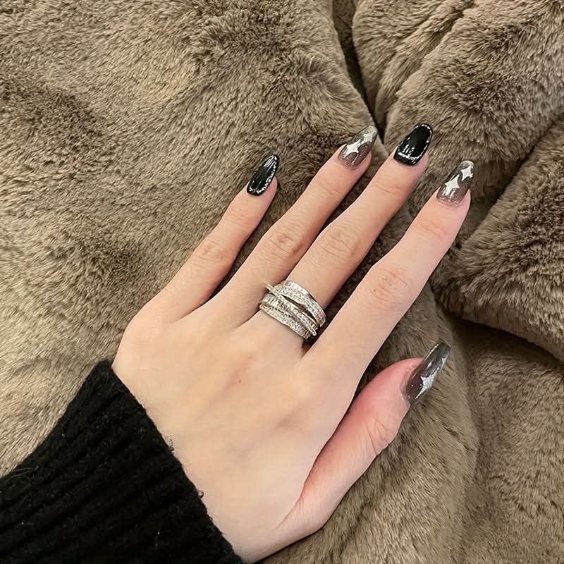 Delicate Glitter Index Finger Ring