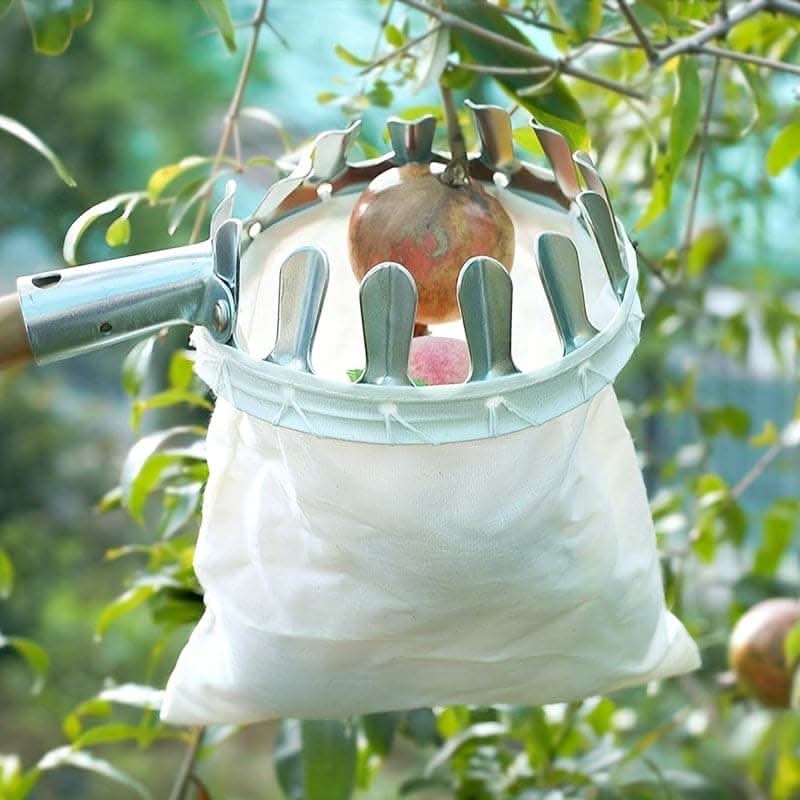 Premium White Textile High-Reach Fruit Pickers for Easy Harvesting