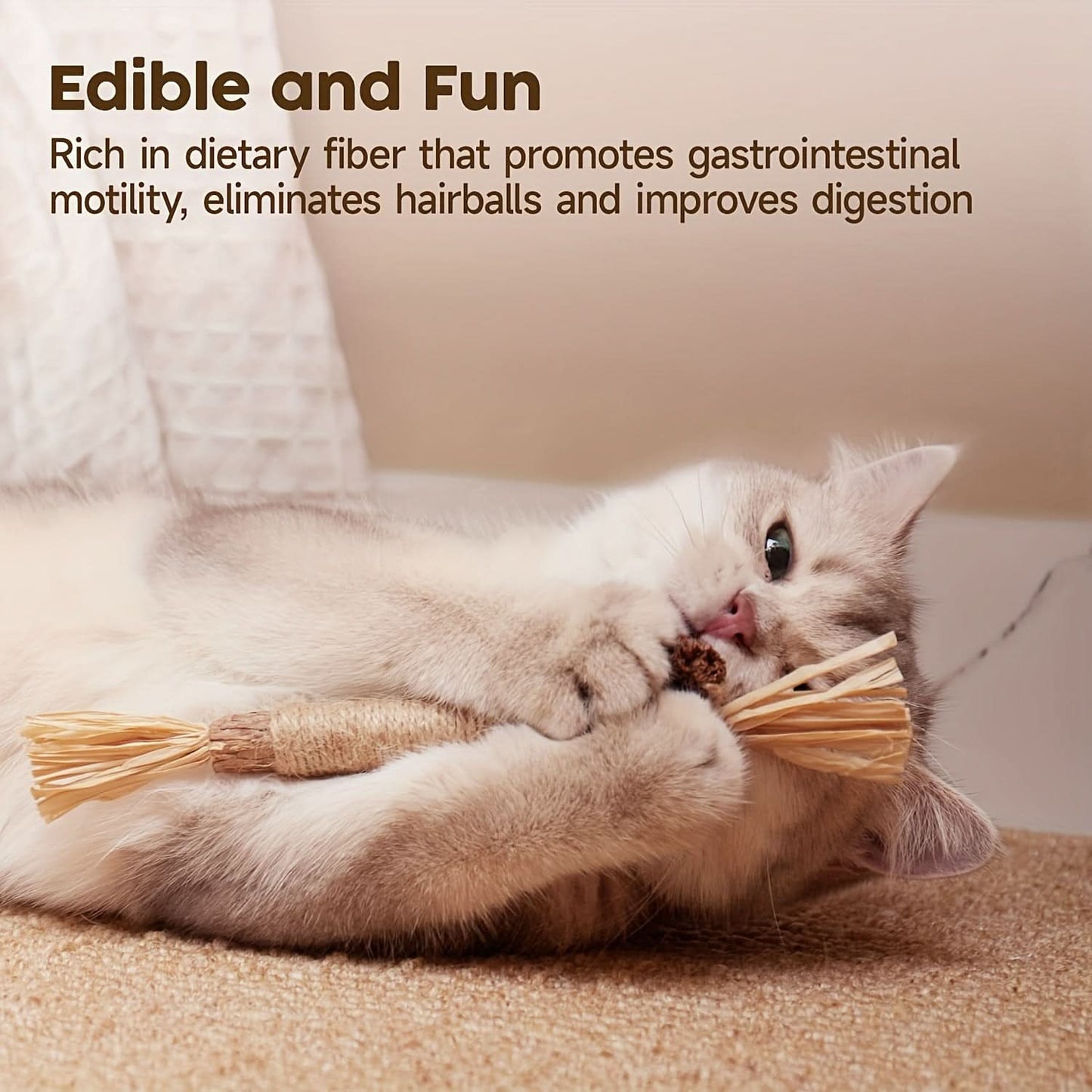 6 Pcs Silvervine Cat Chew Sticks