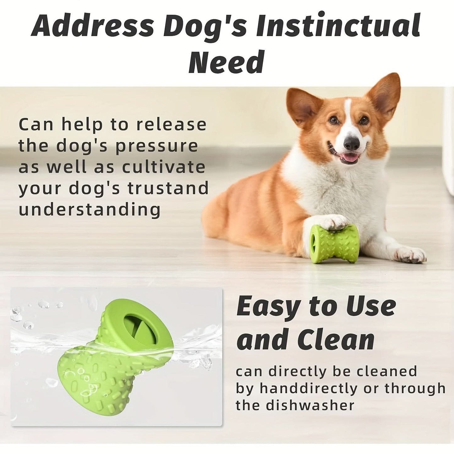 Interactive Dog Puzzle Toy – Treat Dispenser