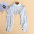 Women’s Lace Detachable Fake Collar – Hollow Out Shirt Collar for Sweaters & Tops
