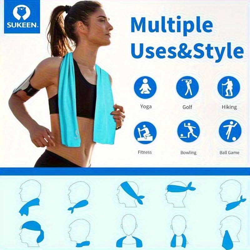 6-Pack Quick-Chill Cooling Towels – Soft, Breathable & Fast-Dry