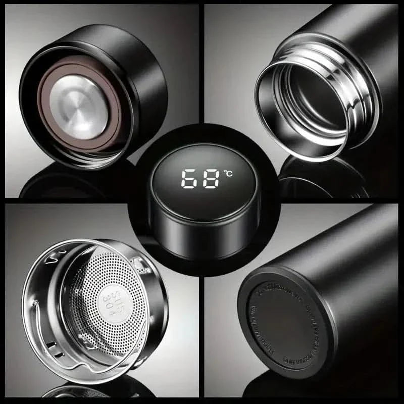 500ml Temperature Display Vacuum Flask – Insulated Water Bottle for Hot & Cold Beverages
