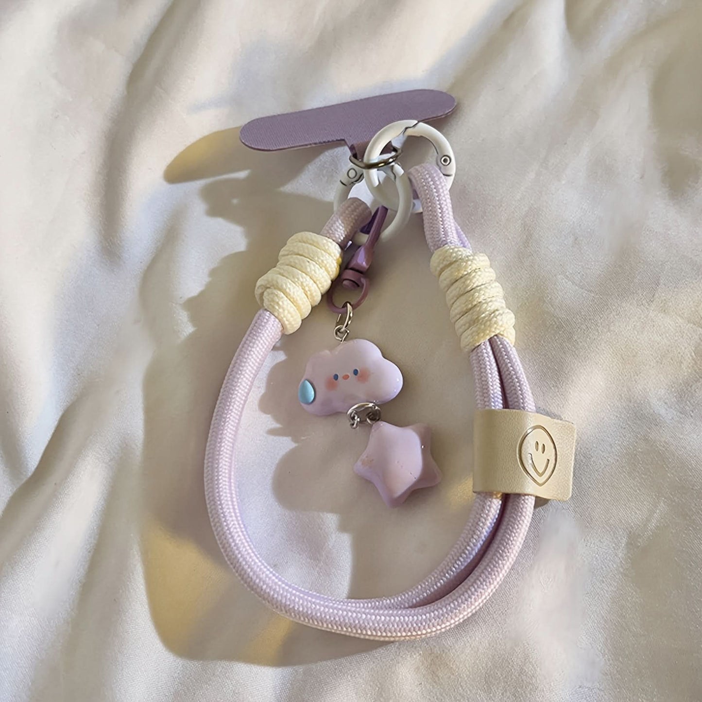 Candy-Colored Cloud and Star Phone Strap