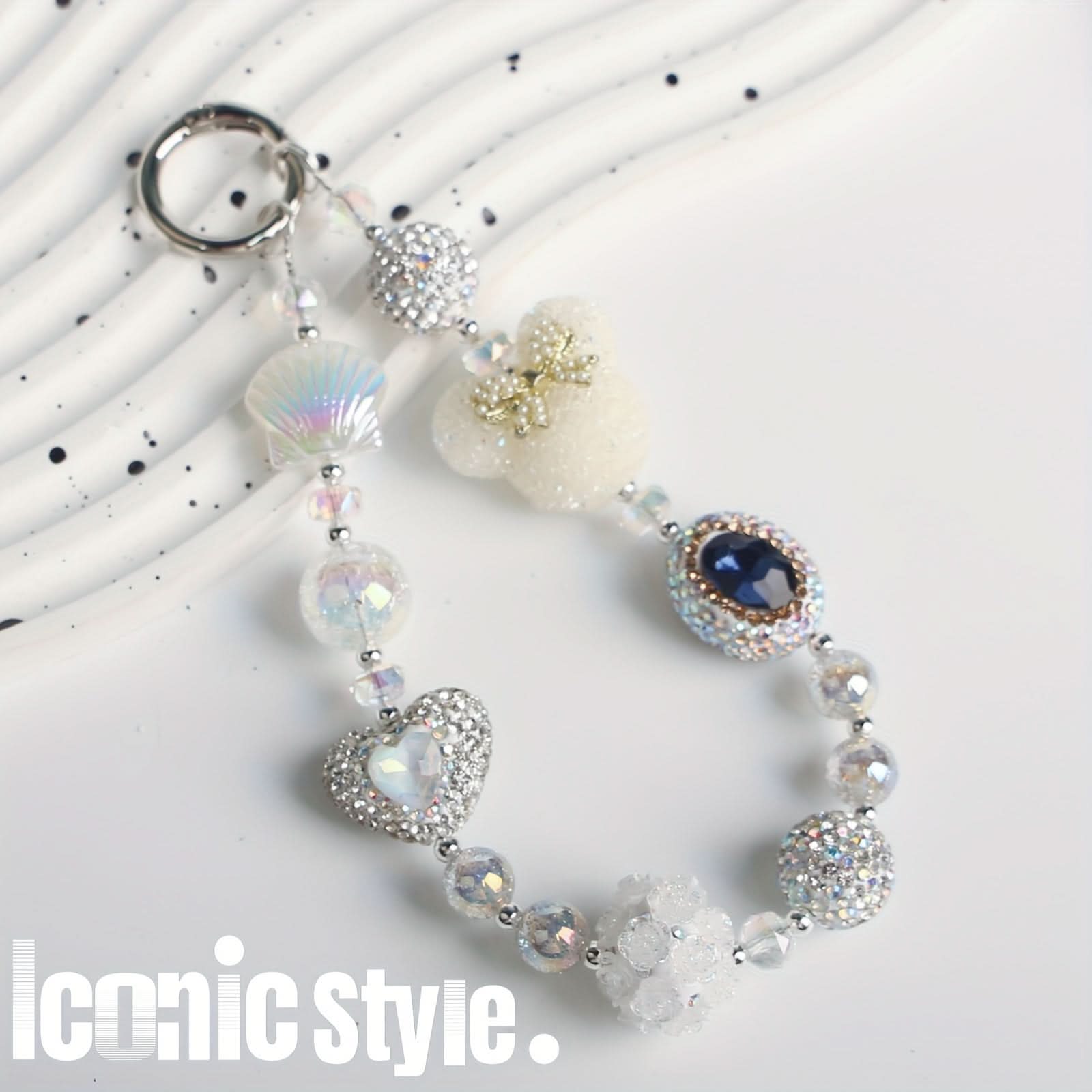 White Mobile Phone Chain – Women's Anti-Loss Wristband