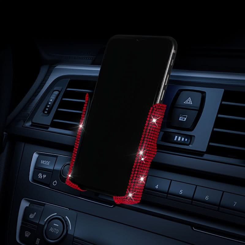 Car Phone Holder with Artificial Diamond