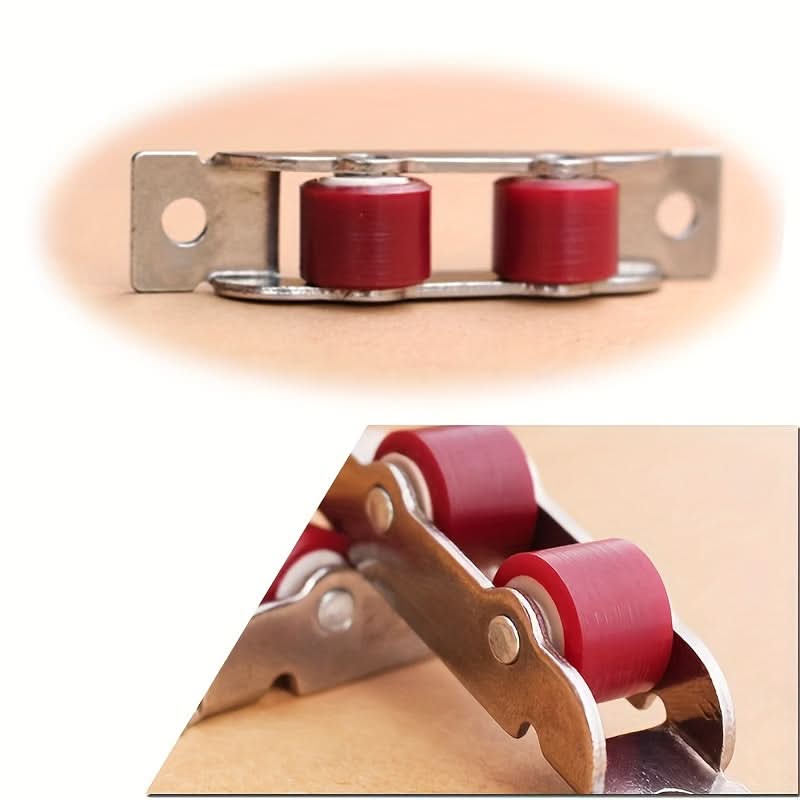 4-Pack Stainless Steel Sliding Door Nylon Pulley Rollers