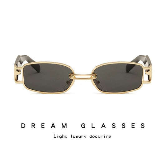 Oval Metal Frame Sunglasses – UV400 Protection