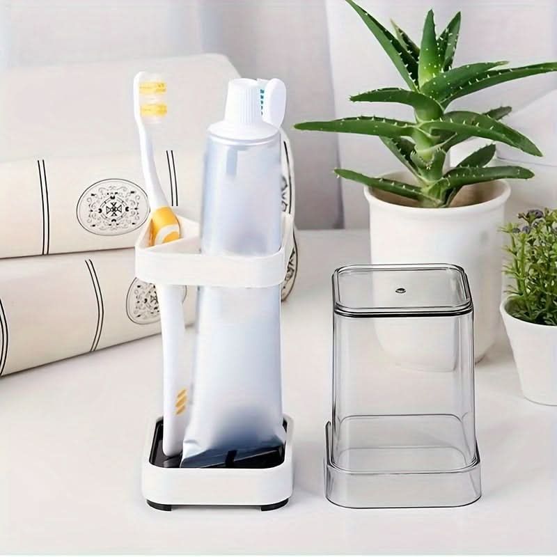 Dustproof Toothbrush and Toothpaste Holder Set