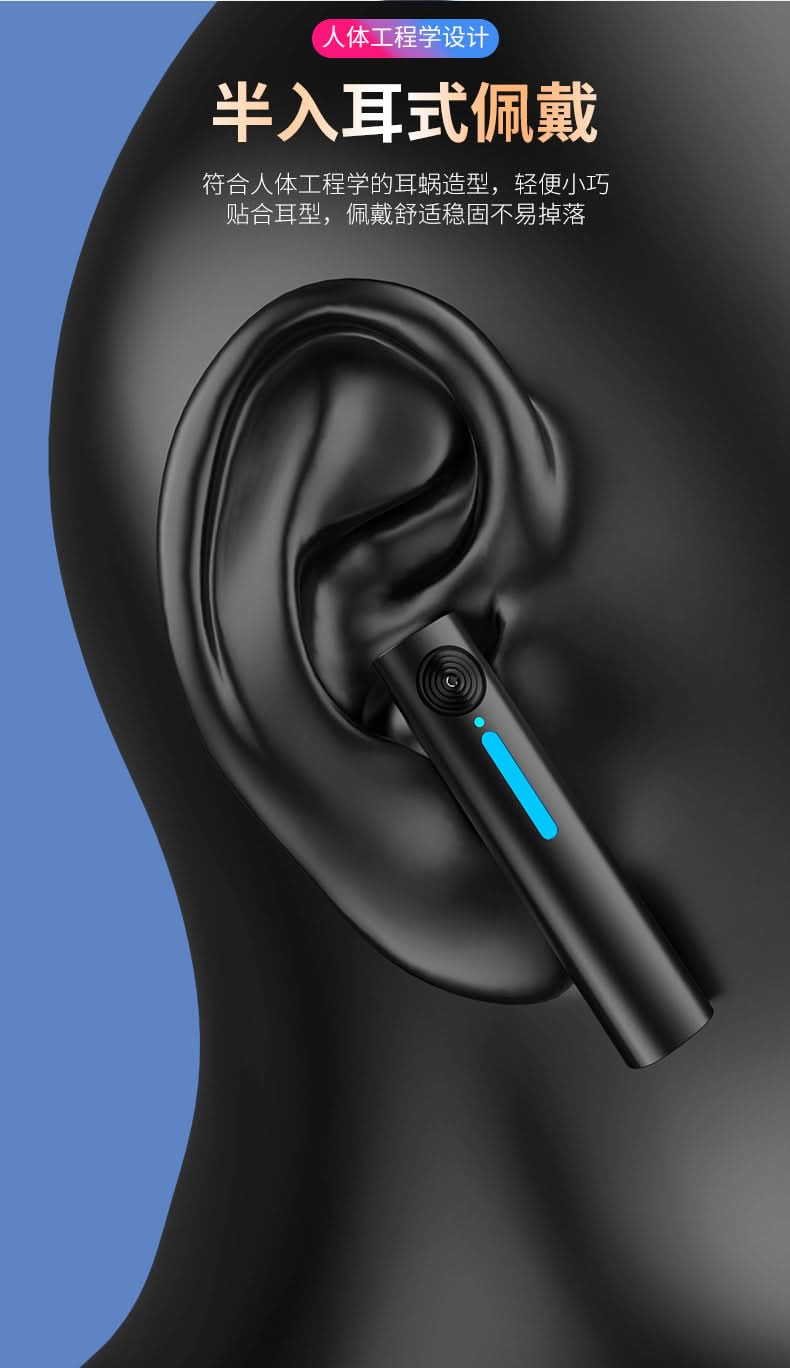 Bluetooth 5.0 Stereo Headset with LED Display