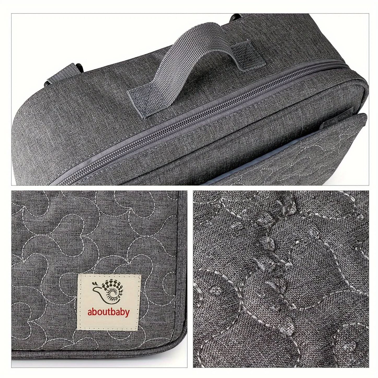 Waterproof Stroller Storage Bag – Geometric Design Organizer