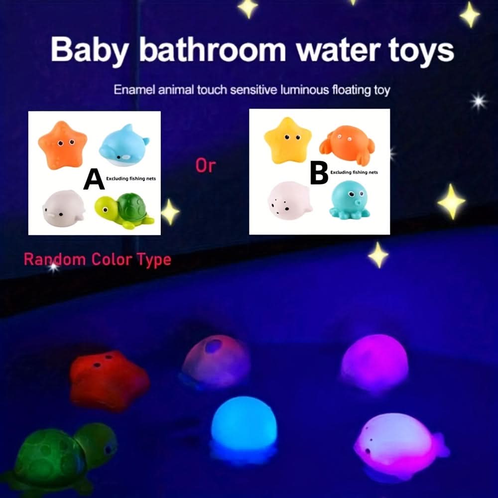 Light Up Fishing Bath Toy Set – Floating Bathroom Toy for Kids